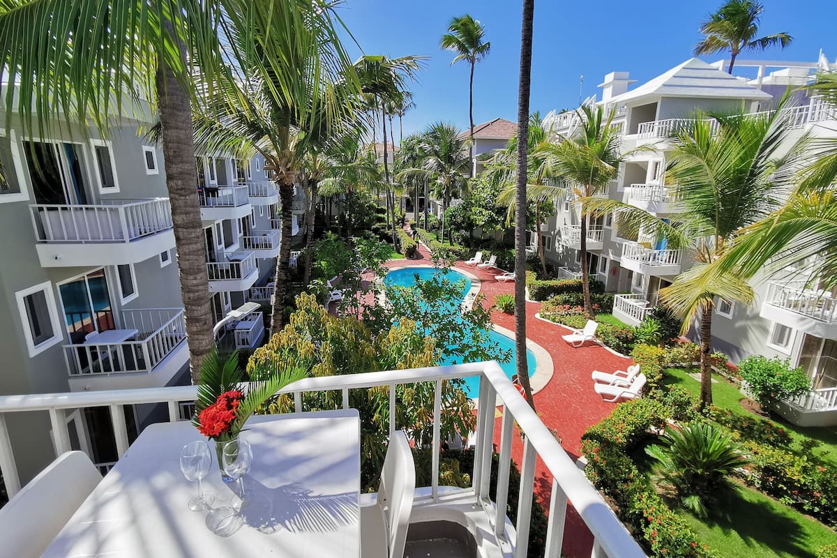 Studio, Balcony, Pool View | Terrace/patio