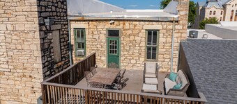 Step Out on Historical Granbury Square from Beautiful Fully Furnished Apartment!