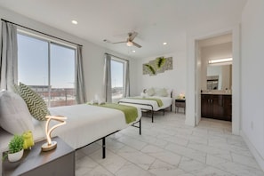 4 bedrooms, desk, iron/ironing board, WiFi
