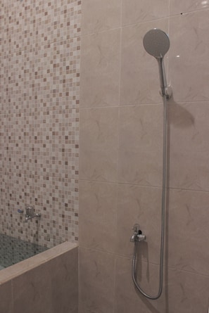 Secador de pelo, toallas, jabón, shampoo