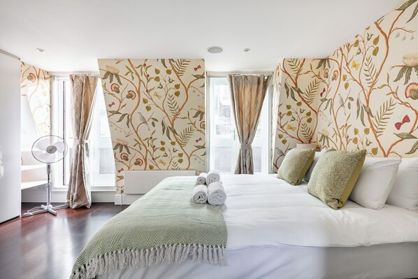 Blackout curtains, iron/ironing board, free WiFi