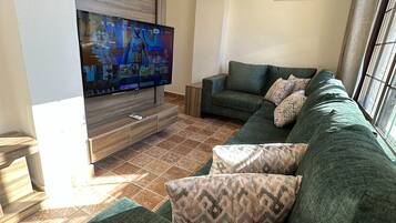 Apartment, 1 Bedroom, Accessible, Smoking | Living area