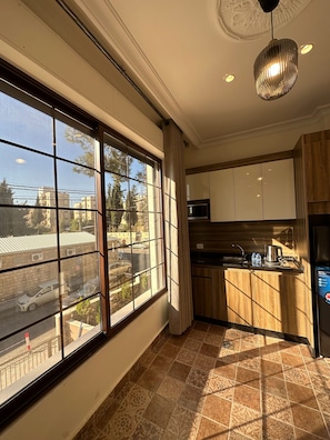 Apartment, 1 Bedroom, Accessible, Smoking | Private kitchen - 9 Antica Jabal Al Lweibdeh (Amman)