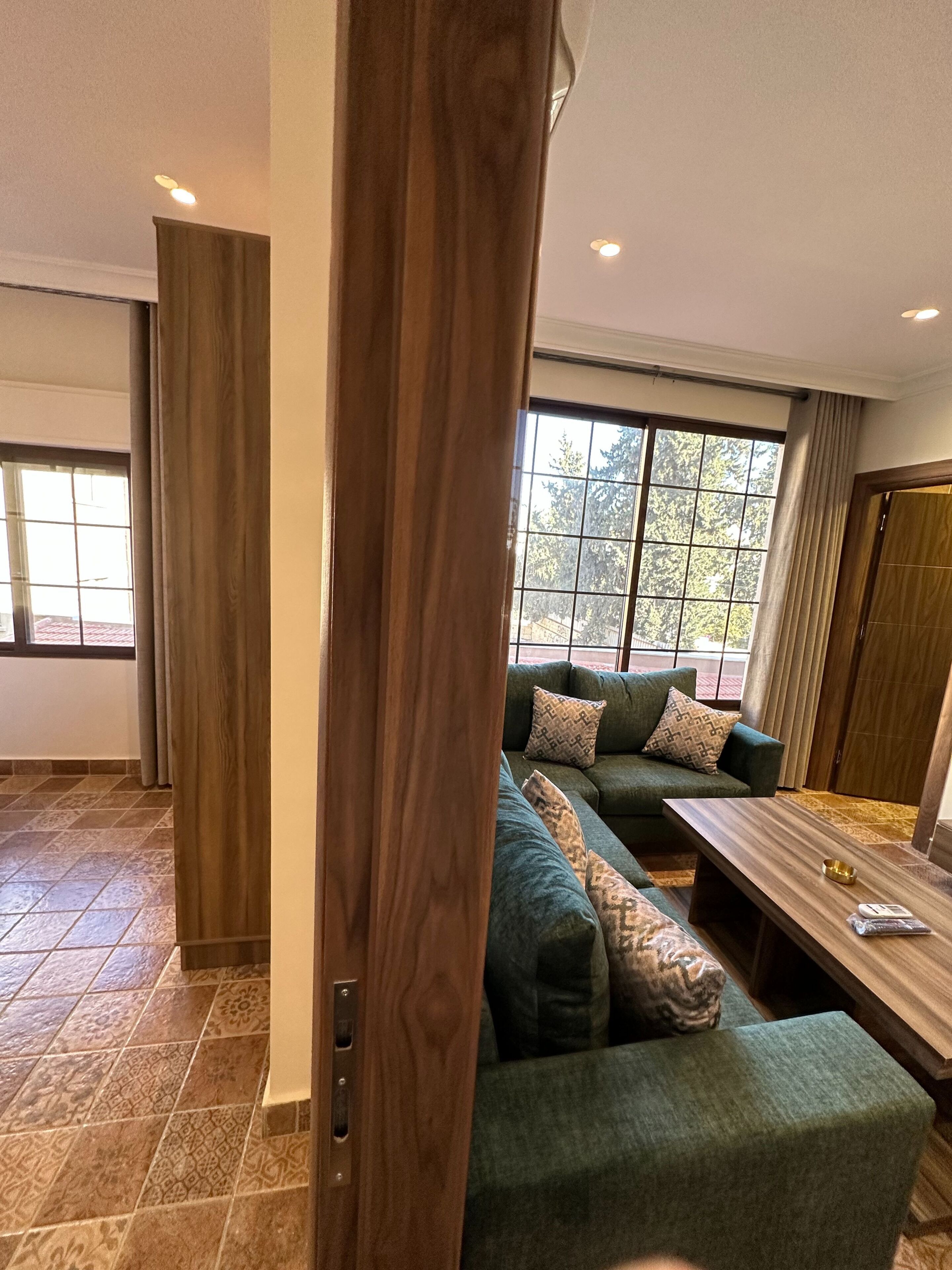 Apartment, 1 Schlafzimmer, barrierefrei, Raucher | Wohnbereich