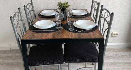 Modern city apartment in Essen with balcony