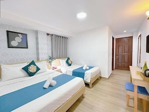 Standard Triple Room, City View | Iron/ironing board, free WiFi