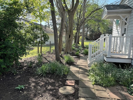 Property grounds. Dog-friendly 2 bedroom beach bungalow with AC and outdoor fire-pit in Ocean View