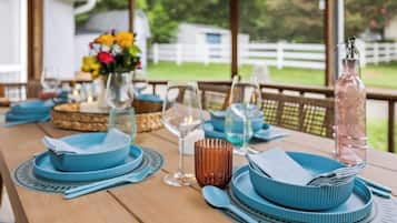 Opções para refeição ao ar livre