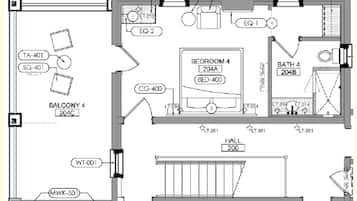 Habitación, bañera accesible, balcón | Caja fuerte, escritorio, tabla de planchar con plancha y wifi gratis