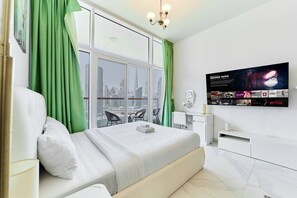 1 bedroom, desk, iron/ironing board, WiFi