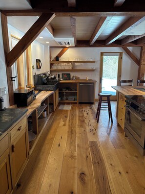 Fridge, oven, stovetop, dishwasher