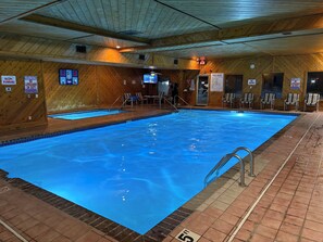 Indoor pool, outdoor pool