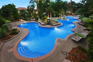 Indoor pool, outdoor pool