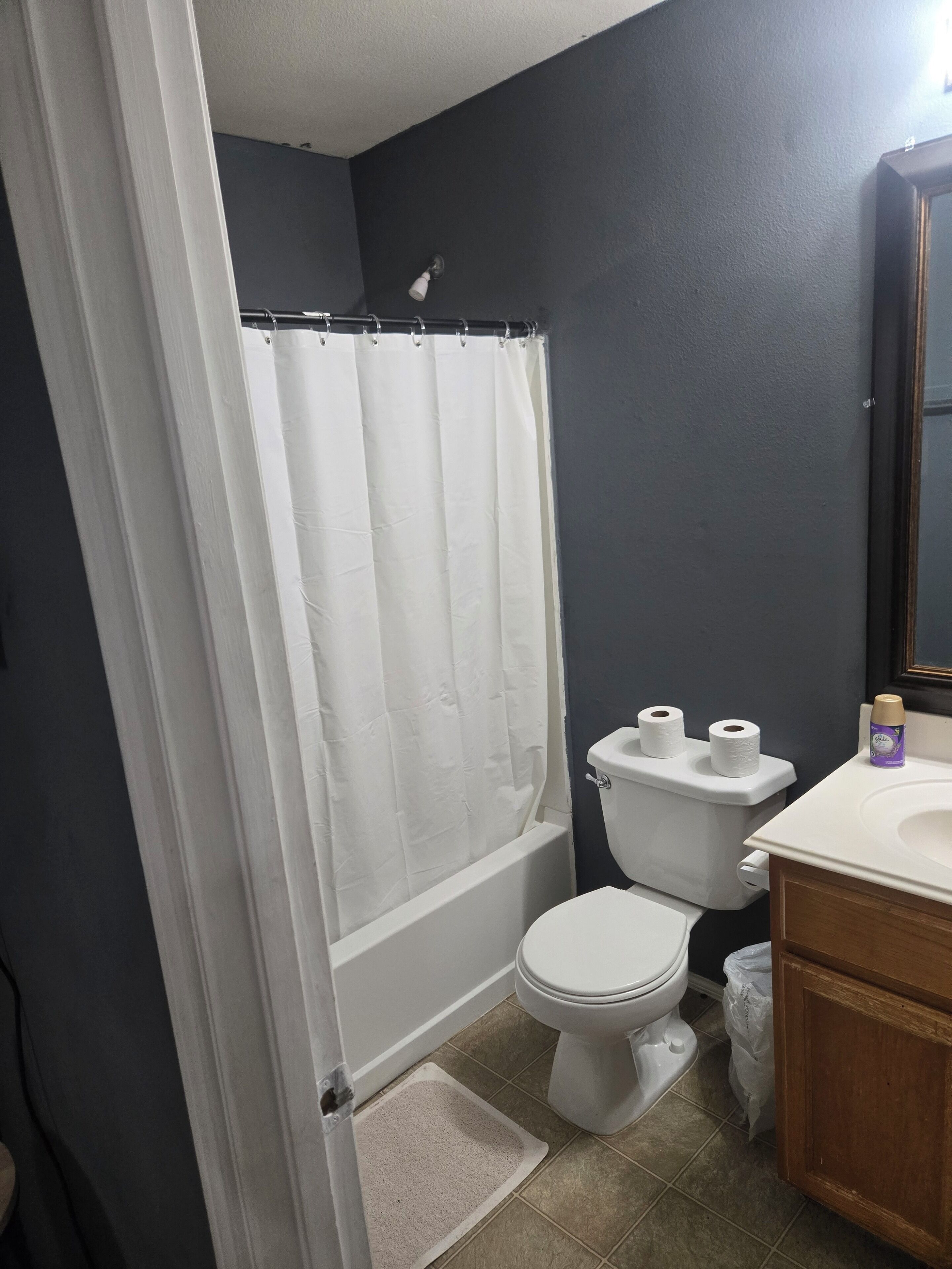 Towels, soap, toilet paper