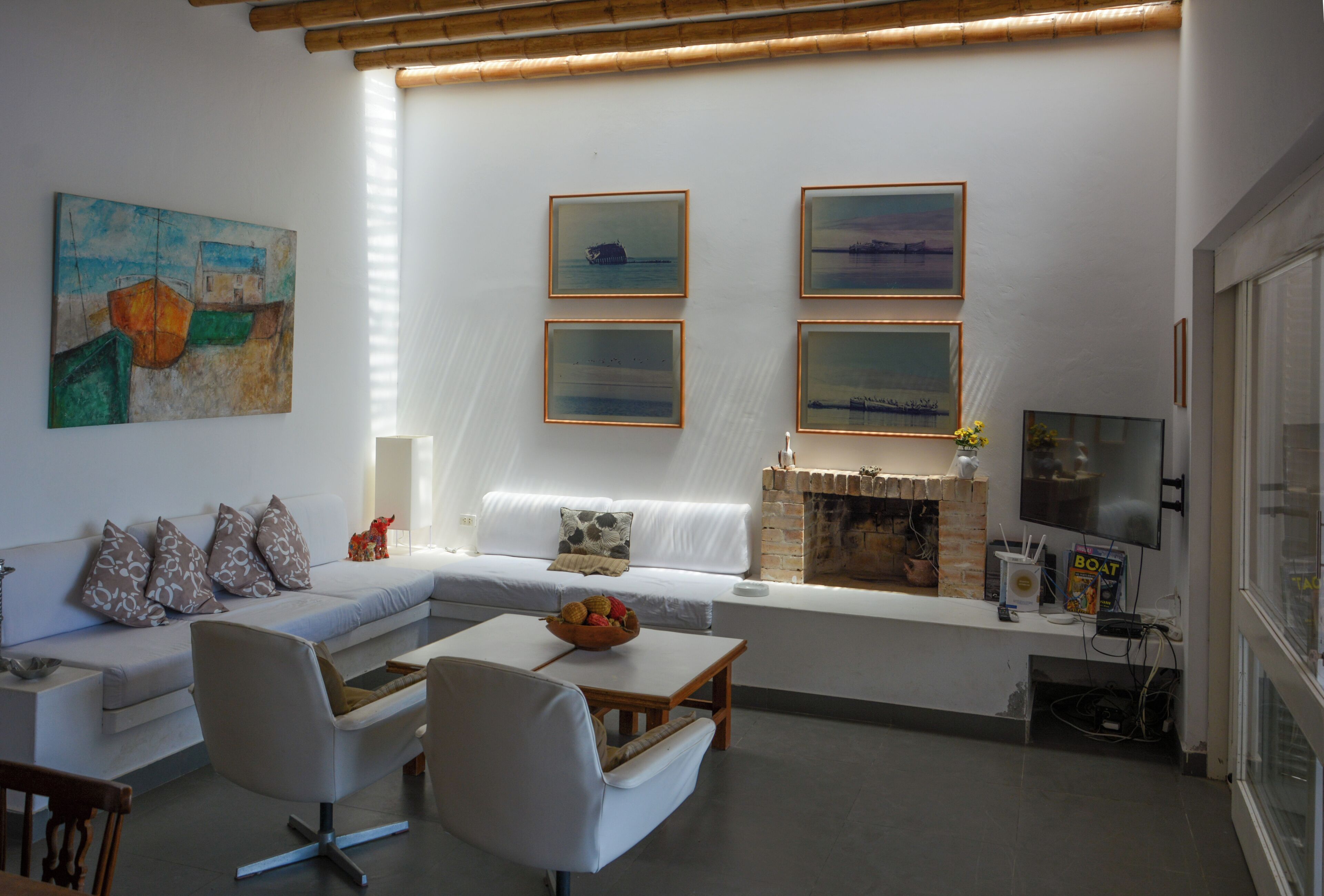 Casa, vista al océano | Área de sala de estar