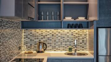 Apartemen, balkon | Dapur pribadi