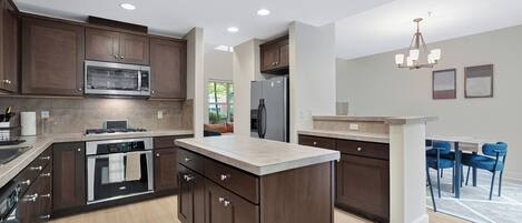 Microwave, oven, stovetop, dishwasher