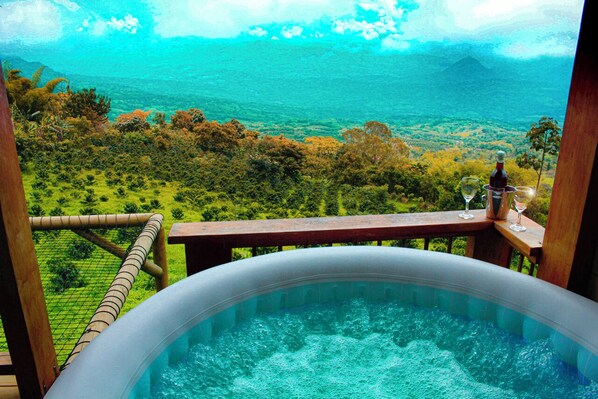 舒适小屋, 山景 | 私人 SPA 浴缸