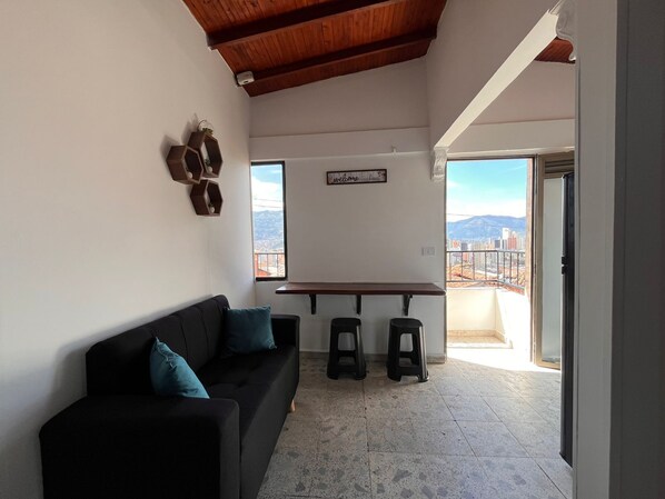 Apartment, City View | Living area