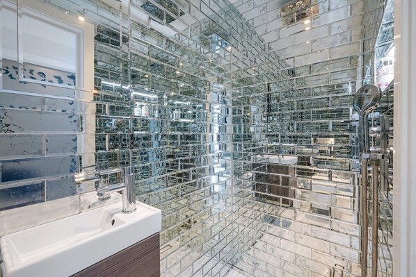Shower, hair dryer
