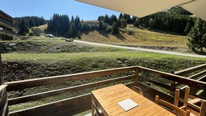 Outdoor dining - Renovated studio 4 pax at the foot of the slopes in Auris en Oisans (Auris)