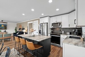 Fridge, microwave, oven, stovetop - Urban Cowboy - Beach House! (North Myrtle Beach)