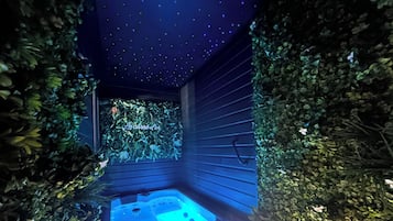 Indoor spa tub