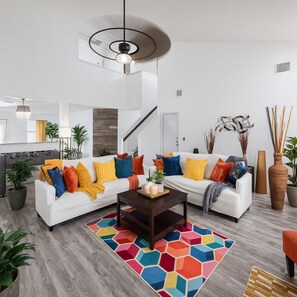 Smart TV, fireplace, offices