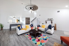 Smart TV, fireplace, offices