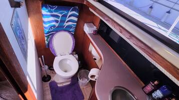 Dusche, Handtücher, Seife, Toilettenpapier