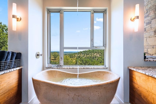 Luxury Hilltop Villa with Hot Tub & Scenic Views