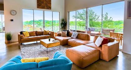 Luxury Hilltop Villa with Hot Tub & Scenic Views