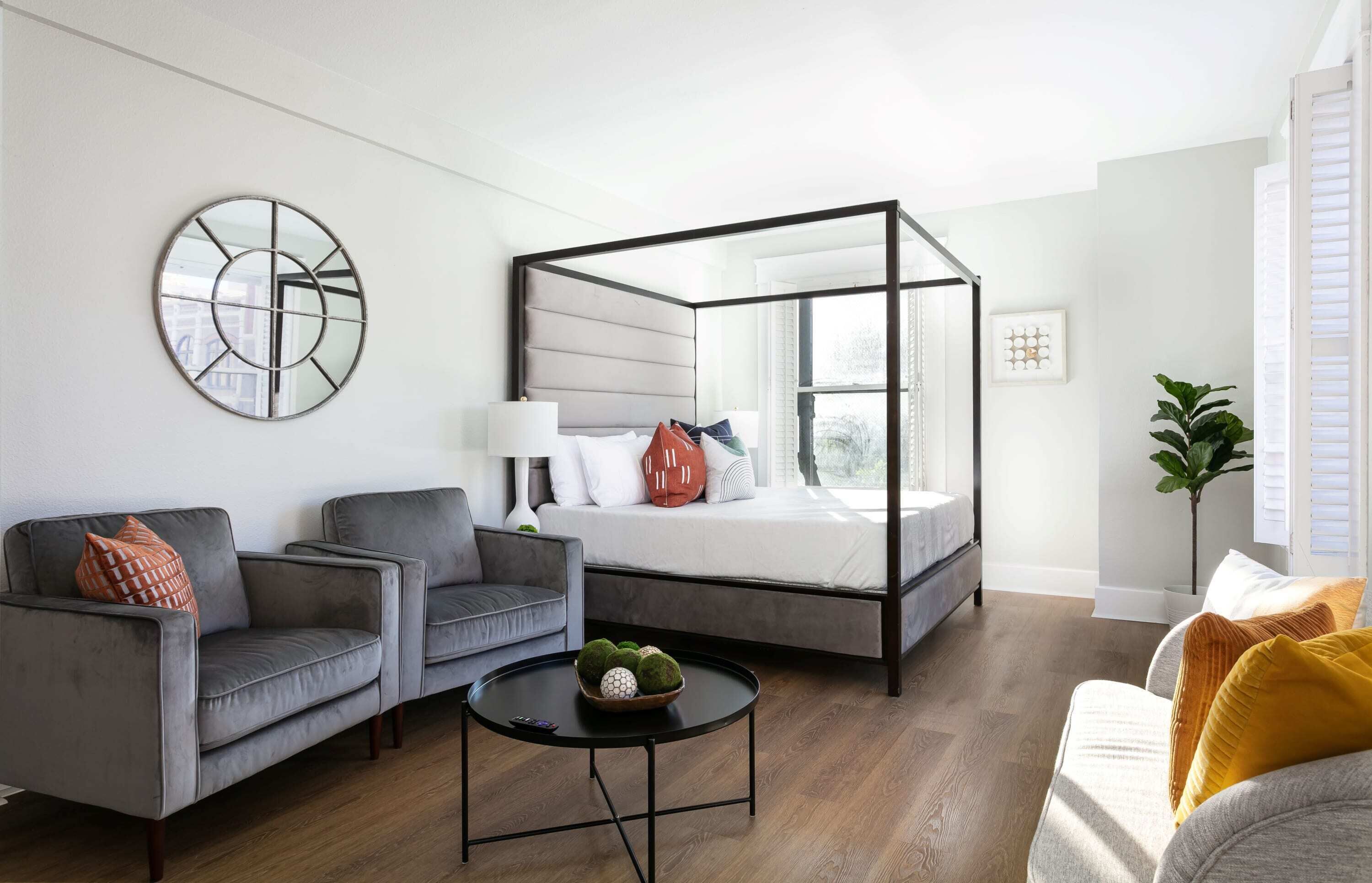 Elegant sleeping bedroom