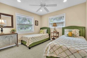 2 bedrooms, iron/ironing board, travel crib, WiFi