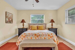 2 bedrooms, travel crib, WiFi, bed sheets
