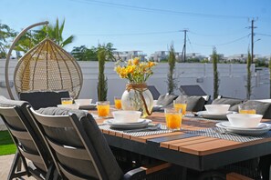 Outdoor dining - Princess Anne Luxury Villa - Large Pool (Protaras)