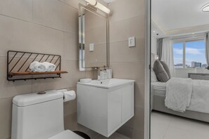Shower - Centrally Located Studio | Gated Access + Parking (San Juan)