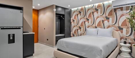 1 室のベッドルーム、WiFi、ベッドシーツ