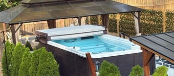 Heated Swim Spa + Outdoor Movie Theater, Private Resort