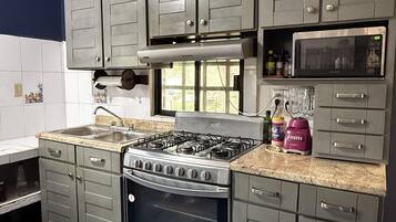 Microwave, oven, stovetop