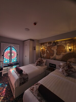 Deluxe-værelse med dobbeltseng eller 2 enkeltsenge - 1 soveværelse - ikke-ryger - bjergudsigt | Egyptiske bomuldslagner, premium-sengetøj, senge med topmadrasser