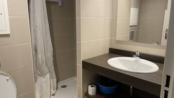 Shower, hair dryer
