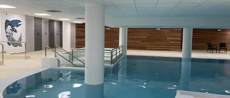 Indoor pool, a heated pool