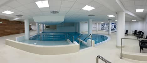 Indoor pool, a heated pool