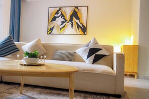 Living area - Serene Apartment  (Kigali)