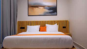 Blackout curtains, iron/ironing board, free WiFi