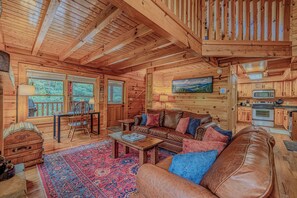 Smart-tv, eldstad och tv-spel