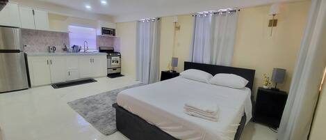 1 soverom, strykejern/-brett, wi-fi og sengetøy