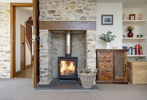 The Old Shippon at Bucknole Farm is a charming stone and slate barn conversion