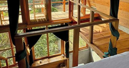 Oceanview cabin with AC in Brisas de Zicatela - 2 bedrooms